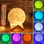 LED Moon Lamp - 3D Printed Lunar Lamp