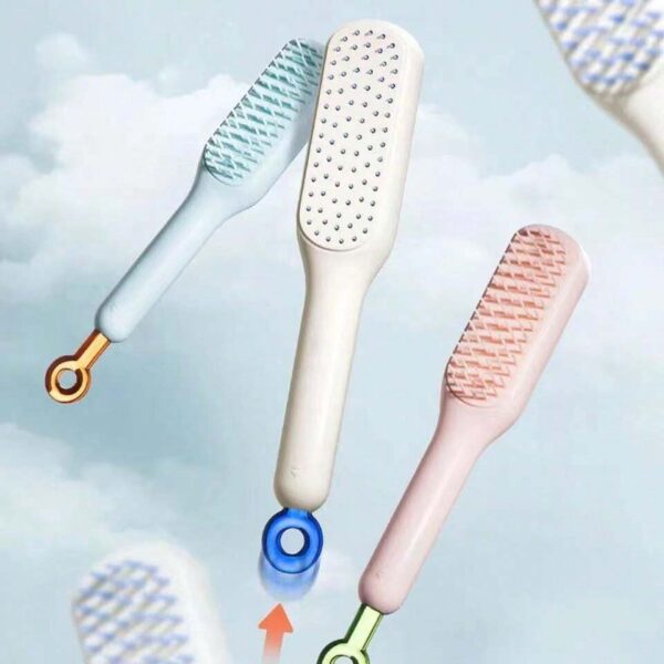 Self-Cleaning Telescopic Hair Brush with Box - Image 2