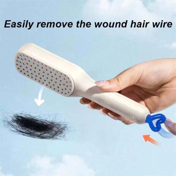 Self-Cleaning Telescopic Hair Brush with Box - Image 4