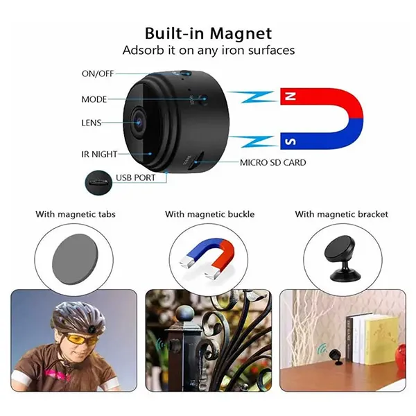 A9 Mini HD 1080p WiFi Spy Camera 11