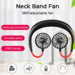 Mini Neck Fan | USB Rechargeable, 3-Speed