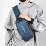 Men's Anti-Theft Crossbody Bag with USB Charge