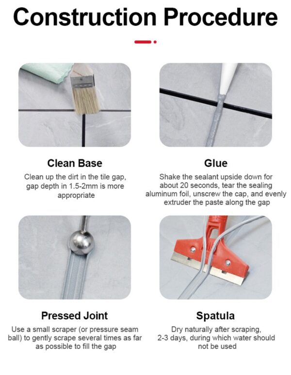 Tile Reform Glue | Waterproof Grout Sealant - Image 4