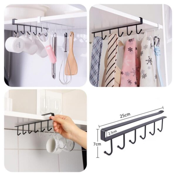 Under-Cabinet Mug Hook Rack - Image 4