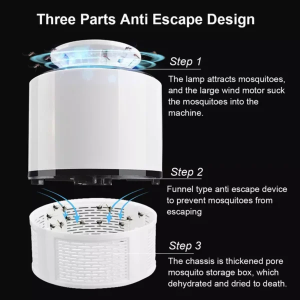 Mosquito Trap Lamp | USB UV Bug Repellent - Image 5