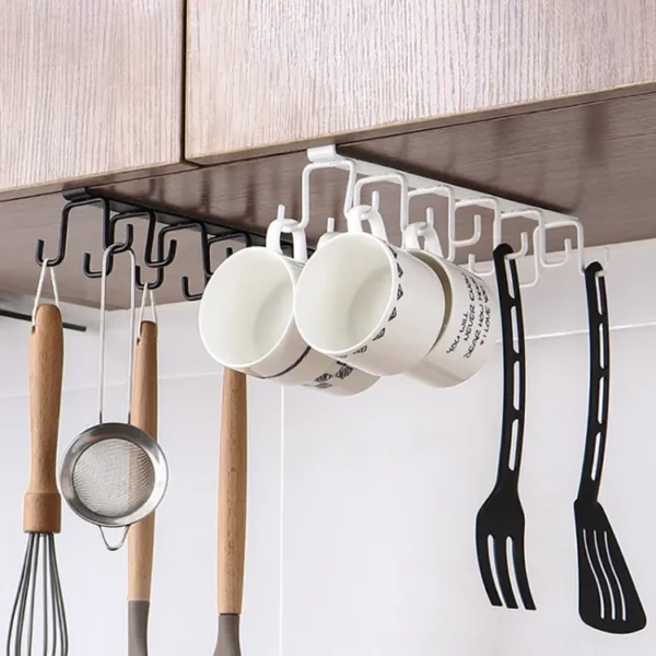 Under-Cabinet Mug Hook Rack