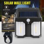 Solar-Powered Antique Wall Lamp – Waterproof, with Sensor