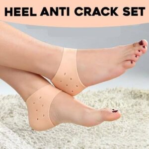 Pair of Half Heel Pain Anti-Crack Silicone Set