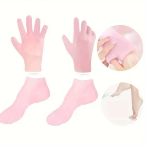 Silicone Moisturizing Gloves and Socks Set