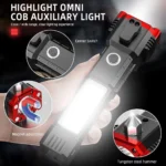 Versatile High-Power Rechargeable LED Flashlight