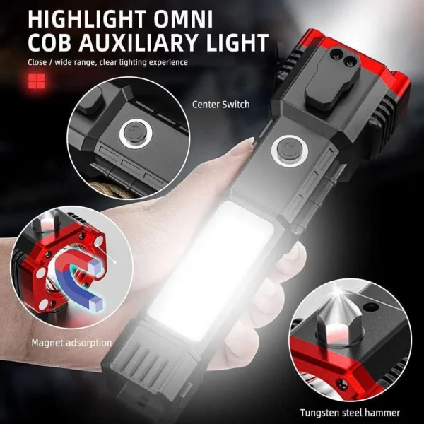 Versatile High-Power Rechargeable LED Flashlight