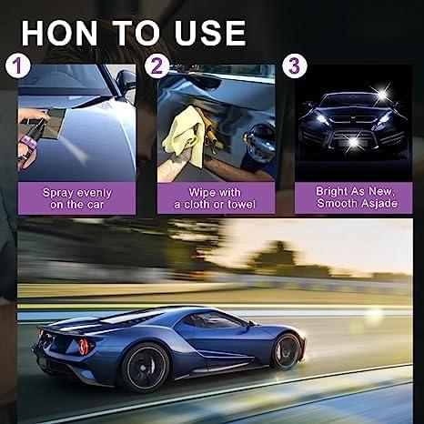 3-in-1 High Protection Ceramic Car Coating Spray for Wax & Plastic Parts (100ml) - Image 3