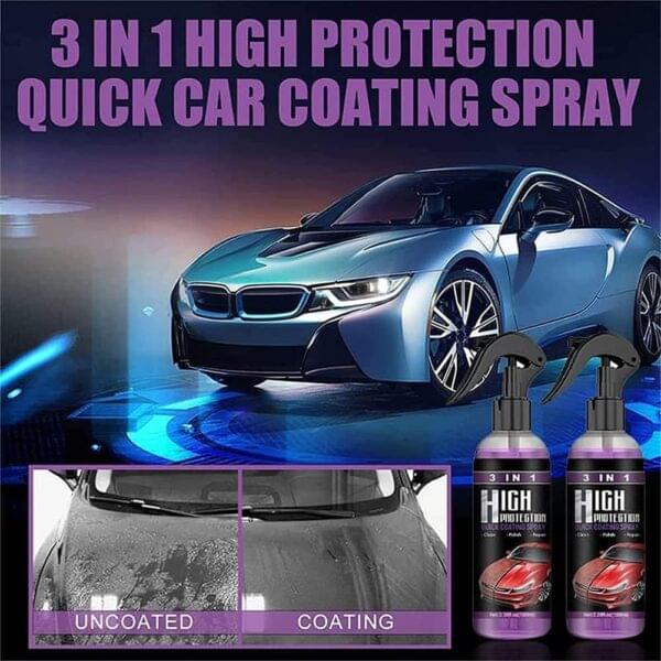 3-in-1 High Protection Ceramic Car Coating Spray for Wax & Plastic Parts (100ml) - Image 7